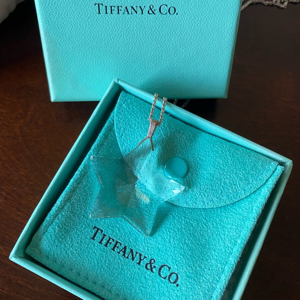 🚨SOLD🚨Tiffany & Co. Crystal Star Sterling Silver 925 necklace
